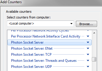 Photon Server: Photon Dashboard Performance Monitor 