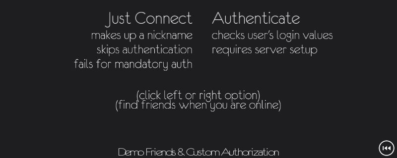 PUN: Custom Authentication Demo