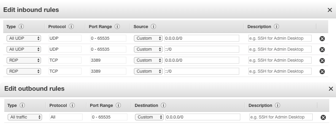 >Firewall Configuration