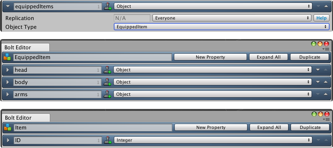 state with object property