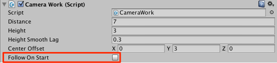 CameraWork FollowOnStart Off