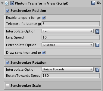 PhotonTransformView Prefab