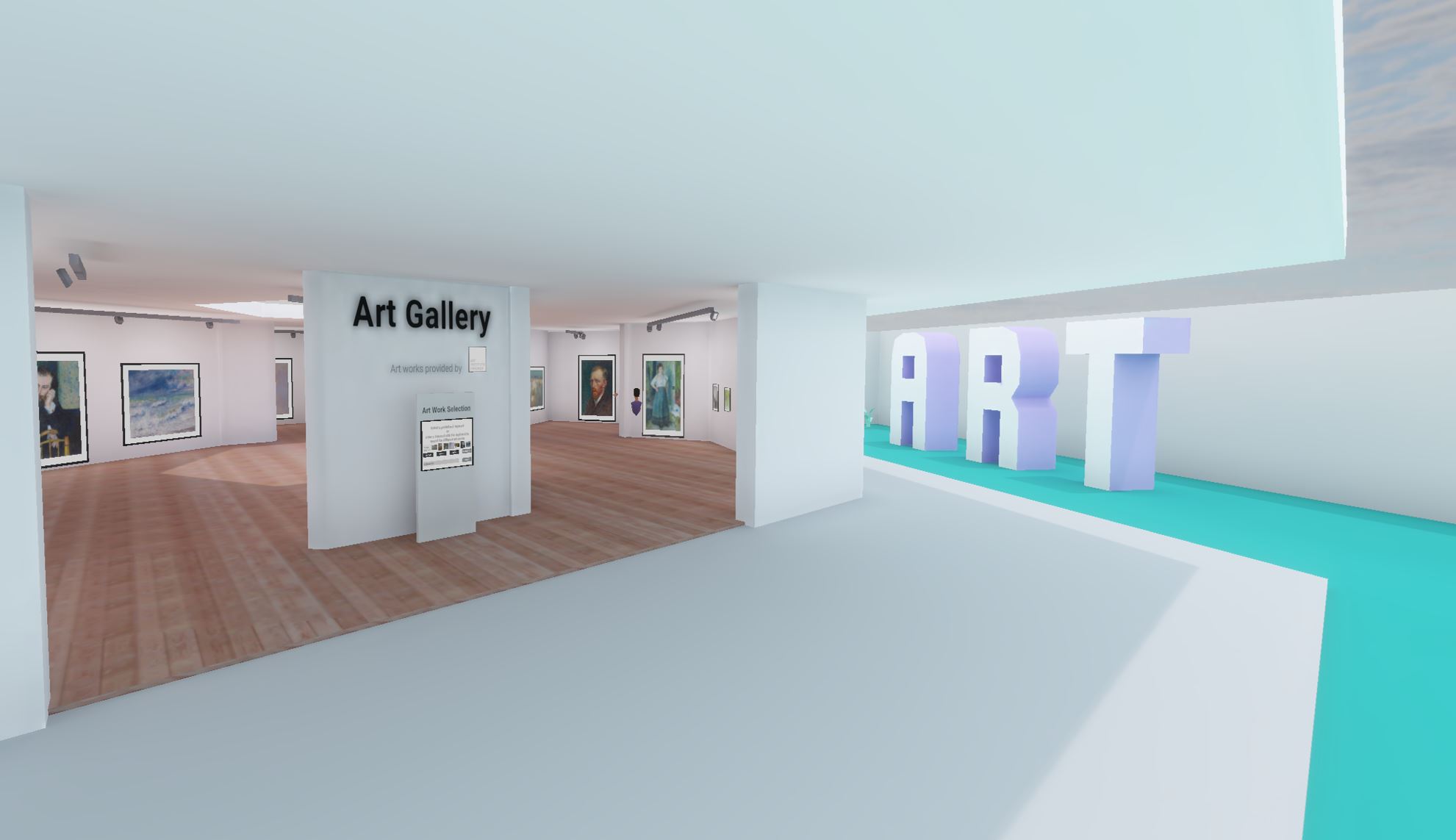 fusion metaverse art gallery