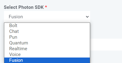 photon sdk 선택