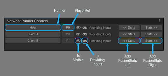 network runner controls