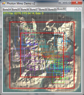 photon server: wingrid demo multiple clients