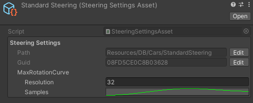 Steering Settings