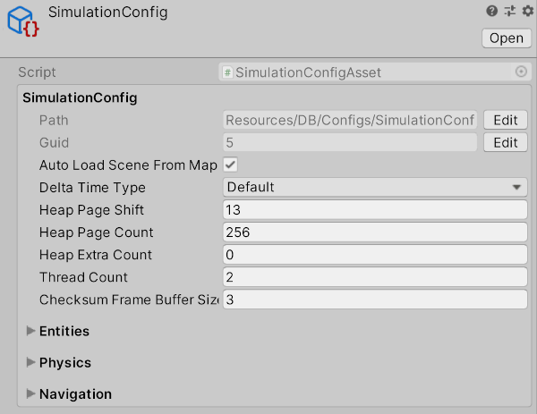 Simulation Config