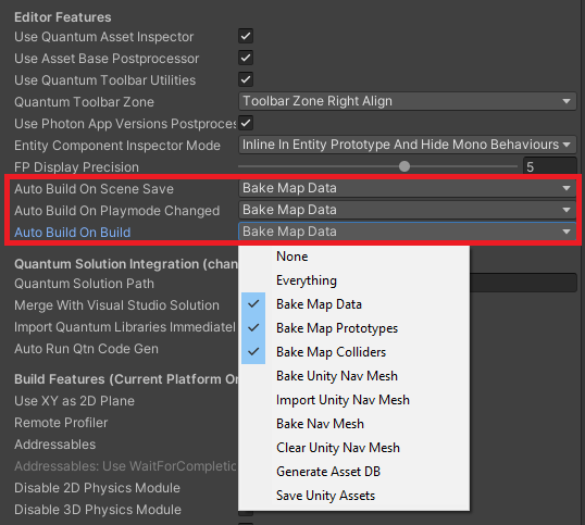 QuantumEditorSettings MapBaking