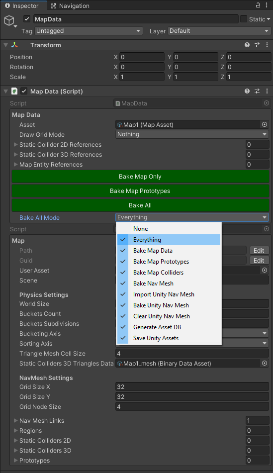 Map Baking