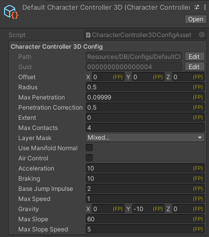 KCC 3D Default Config