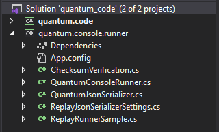 Quantum Console Runner