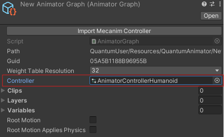 unity controller reference