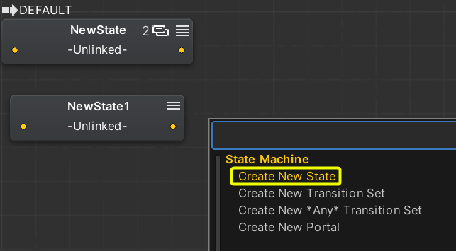 create new state