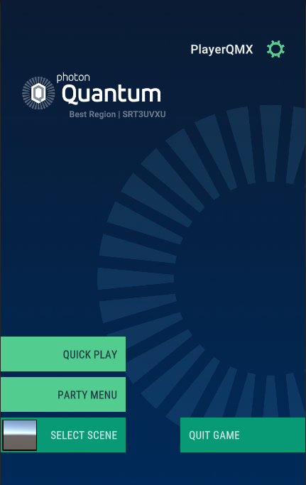 Quantum 3 Demo Menu