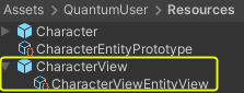 entity prototype with entity view