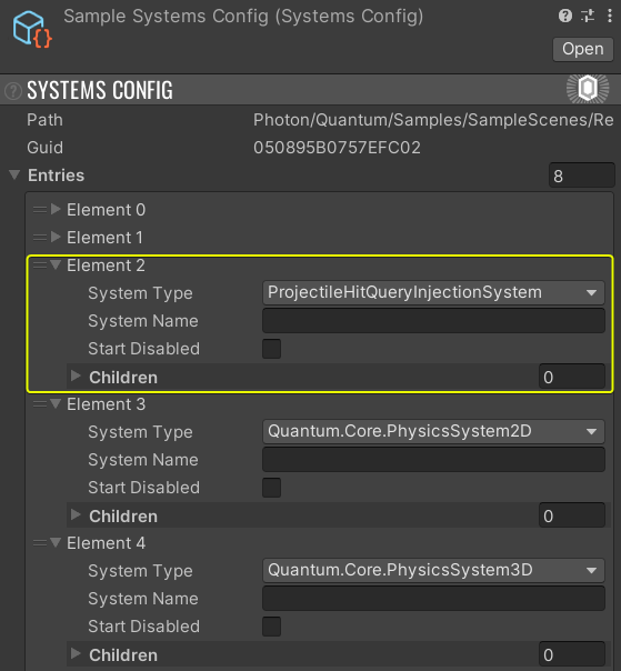 broadphase queries system